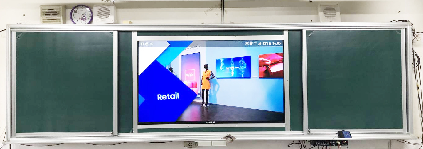 內崁式黑/白板設計安裝